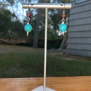 Turquoise dangle earrings